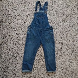 NWOT GAP Relaxed Slouched Cropped Denim Overalls